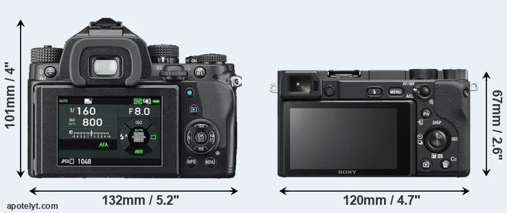 Comparison KP or A6400 rear