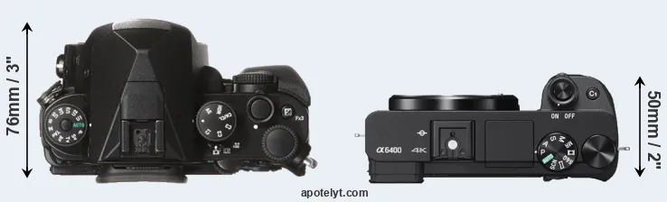Compare KP versus A6400 top