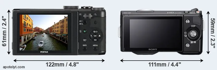 Comparison MX-1 or NEX-5N rear