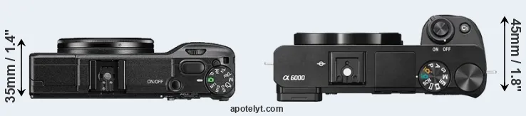 Compare GR II versus A6000 top