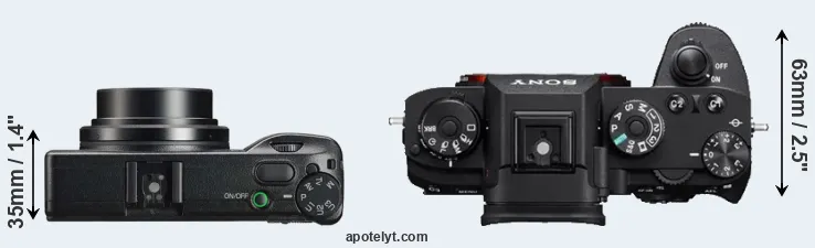Compare GR IIIx versus A9 top