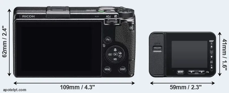 Comparison GR IIIx or RX0 II rear