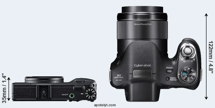 Compare GR versus H400 top