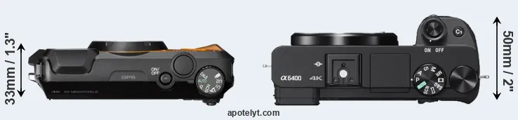 Compare WG-6 versus A6400 top