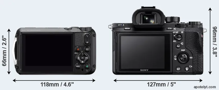 Comparison WG-6 or A7S II rear