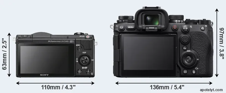 Comparison A5100 or A9 III rear