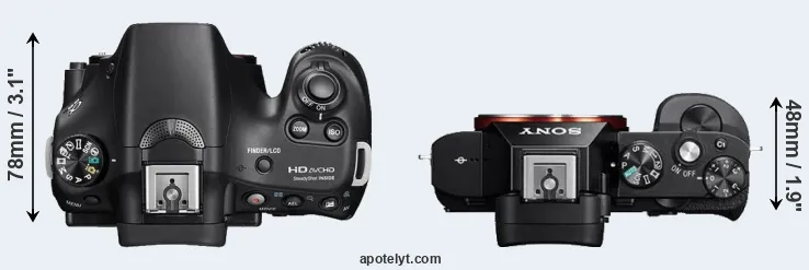 Compare A58 versus A7 top