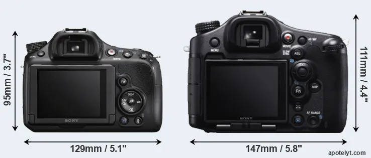 Comparison A58 or A99 rear