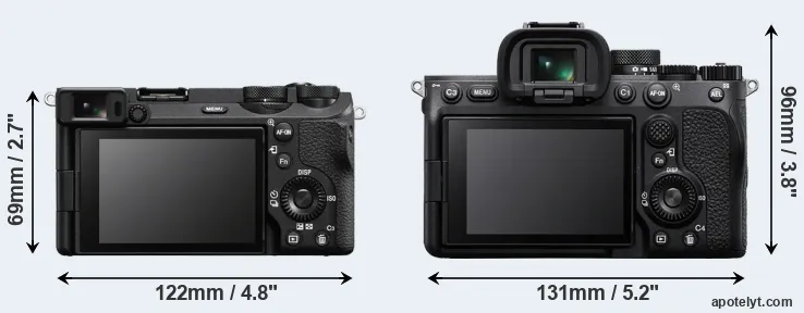 Comparison A6700 or A7 IV rear