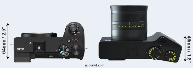 Compare A6700 versus ZX1 top