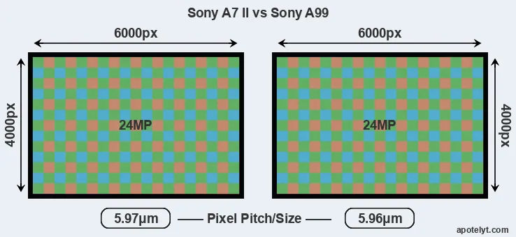 A7 II versus A99 MP