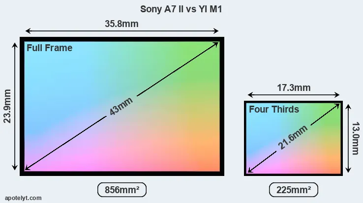 Sony A7 II and YI M1 sensor measures
