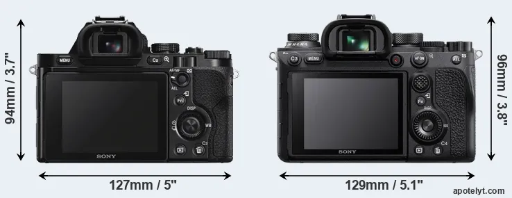 Comparison A7S or A9 II rear