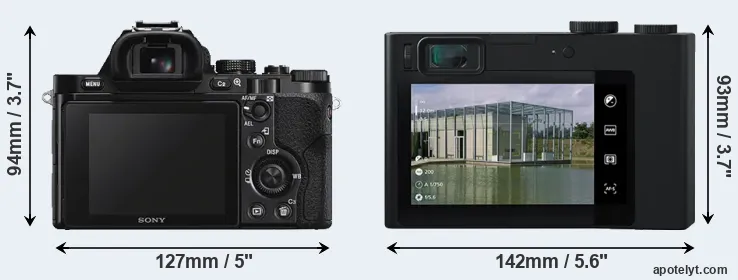 Comparison A7S or ZX1 rear