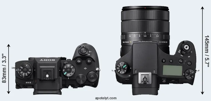 Compare A9 III versus RX10 IV top
