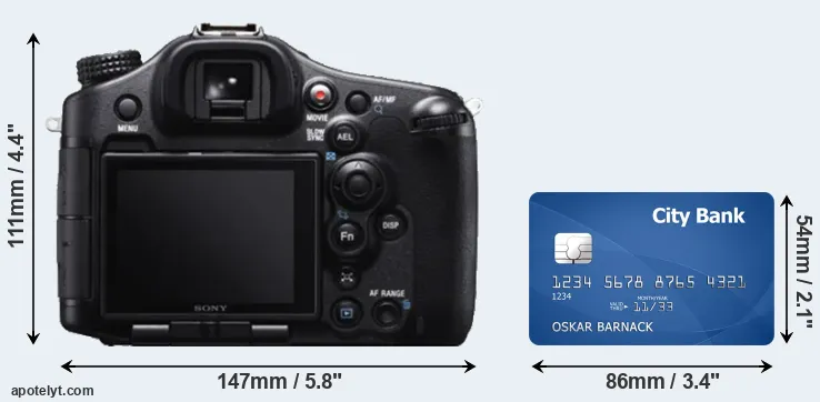 A99 and credit card rear side