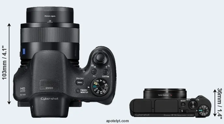 Compare HX350 versus HX95 top