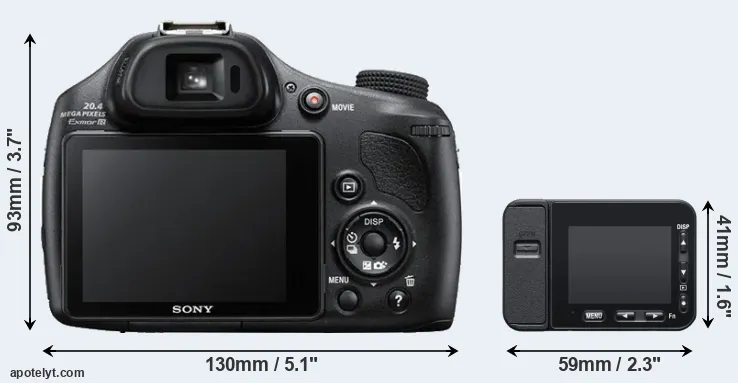 Comparison HX400V or RX0 II rear