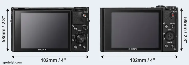 Comparison RX100 VII or WX800 rear
